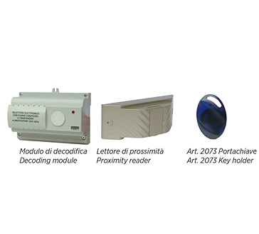 Selettore APRI/CHIUDI per esterno con transponder